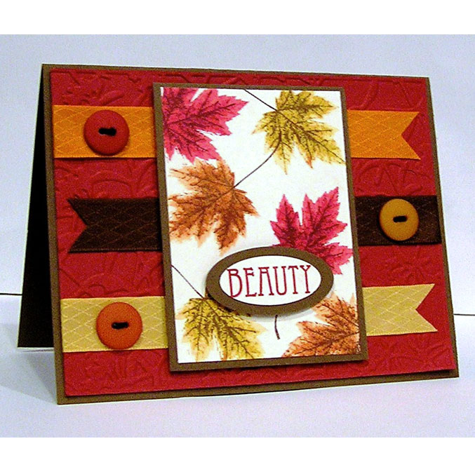 Autumn Leaves Clear Rubber Stamp Set by Katie Pertiet Ledger Stamps 10 pcs  NEW