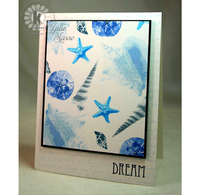 Seashells Tropical Beach Multi Step clear layered stamps